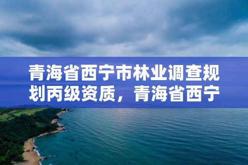 青海省西宁市林业调查规划丙级资质，青海省西宁市林业调查规划丙级资质企业