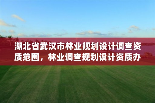 湖北省武汉市林业规划设计调查资质范围,林业调查规划设计资质办理方法