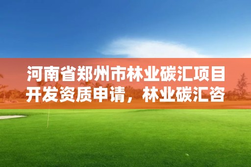 河南省郑州市林业碳汇项目开发资质申请,林业碳汇咨询公司