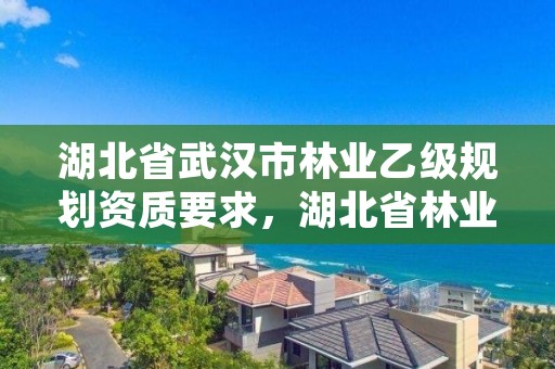 湖北省武汉市林业乙级规划资质要求,湖北省林业规划设计院