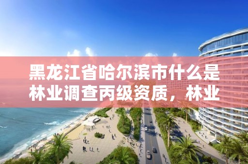 黑龙江省哈尔滨市什么是林业调查丙级资质,林业调查资质查询