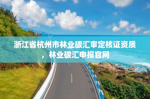 浙江省杭州市林业碳汇审定核证资质，林业碳汇申报官网