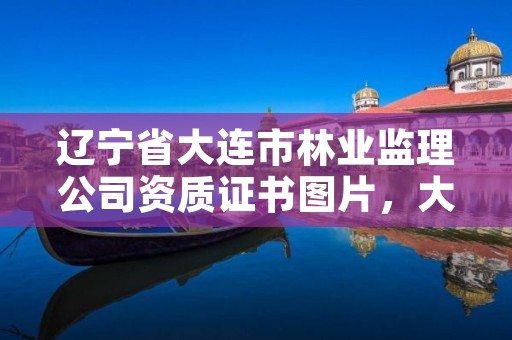 辽宁省大连市林业监理公司资质证书图片,大连市监理协会