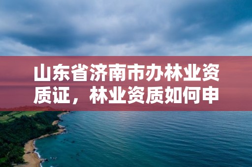山东省济南市办林业资质证,林业资质如何申请办理