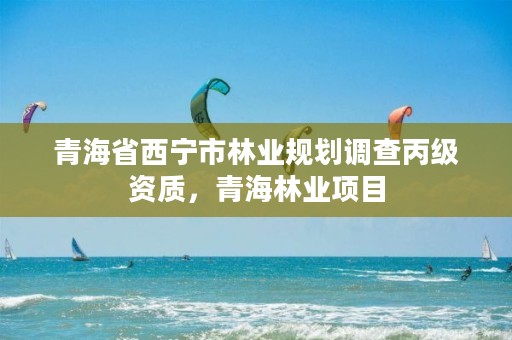 青海省西宁市林业规划调查丙级资质,青海林业项目