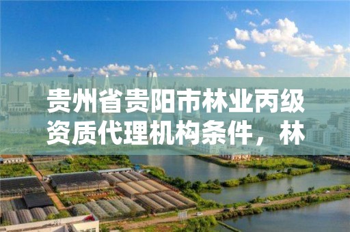 贵州省贵阳市林业丙级资质代理机构条件，林业丙级资质业务范围