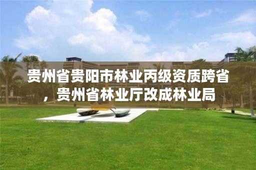贵州省贵阳市林业丙级资质跨省，贵州省林业厅改成林业局