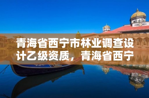青海省西宁市林业调查设计乙级资质,青海省西宁市林业调查设计乙级资质公司
