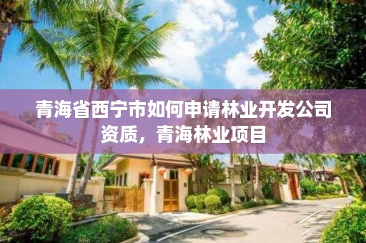 青海省西宁市如何申请林业开发公司资质,青海林业项目