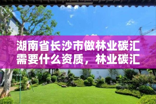 湖南省长沙市做林业碳汇需要什么资质，林业碳汇项目多少钱一吨