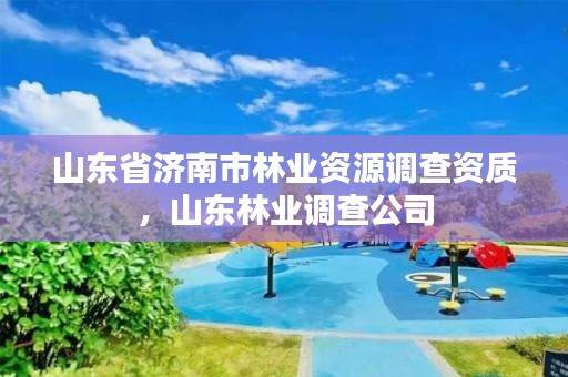 山东省济南市林业资源调查资质,山东林业调查公司