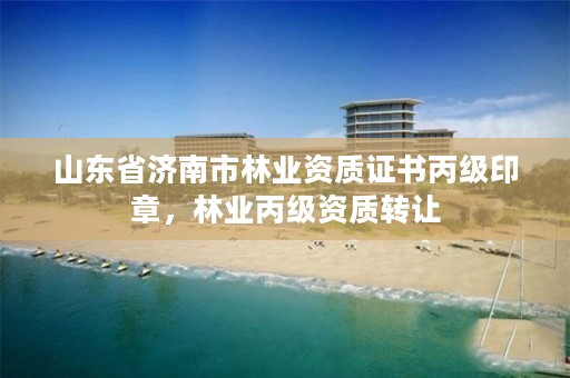 山东省济南市林业资质证书丙级印章,林业丙级资质转让