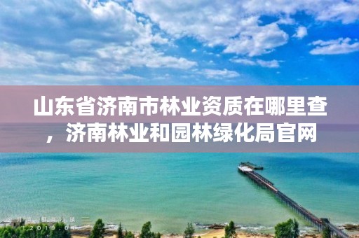 山东省济南市林业资质在哪里查,济南林业和园林绿化局官网