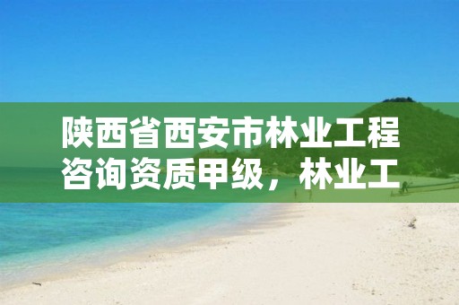 陕西省西安市林业工程咨询资质甲级,林业工程咨询公司
