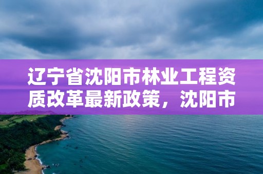 辽宁省沈阳市林业工程资质改革最新政策,沈阳市林业生态建设工作方案