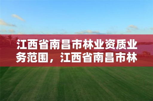 江西省南昌市林业资质业务范围,江西省南昌市林业资质业务范围有哪些