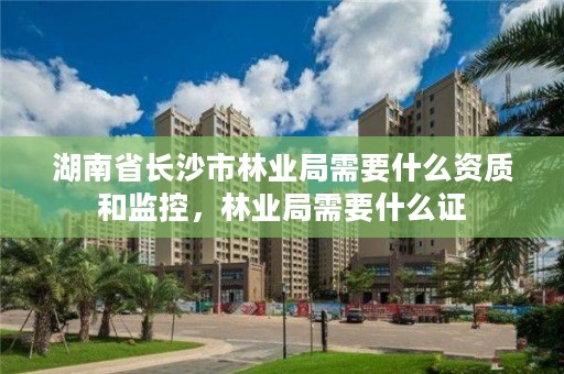 湖南省长沙市林业局需要什么资质和监控，林业局需要什么证