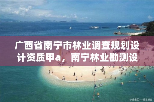 广西省南宁市林业调查规划设计资质甲a，南宁林业勘测设计院
