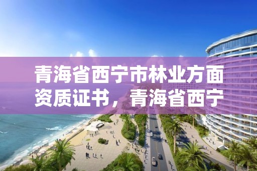 青海省西宁市林业方面资质证书，青海省西宁市林业方面资质证书在哪里办
