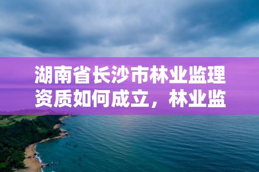 湖南省长沙市林业监理资质如何成立，林业监理资料整理目录