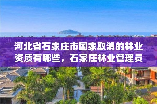 河北省石家庄市国家取消的林业资质有哪些，石家庄林业管理员