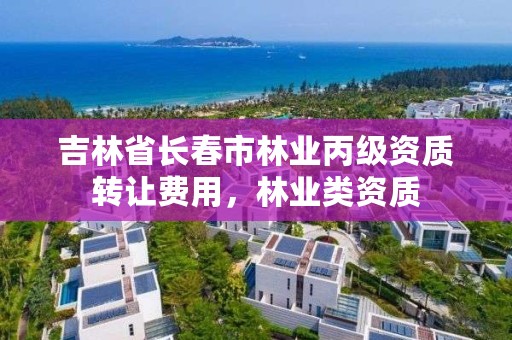 吉林省长春市林业丙级资质转让费用,林业类资质