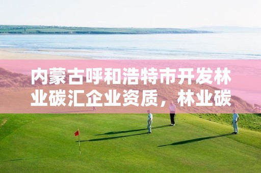 内蒙古呼和浩特市开发林业碳汇企业资质,林业碳汇项目审定和核证指南