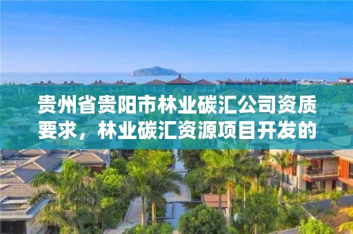 贵州省贵阳市林业碳汇公司资质要求,林业碳汇资源项目开发的公司