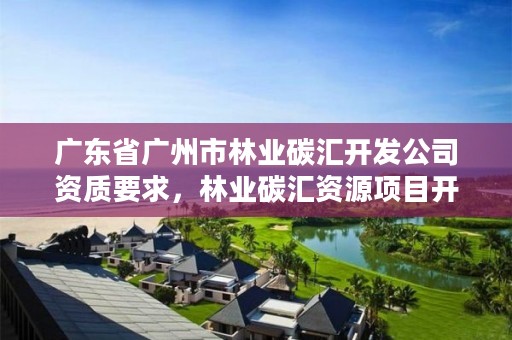 广东省广州市林业碳汇开发公司资质要求，林业碳汇资源项目开发的公司