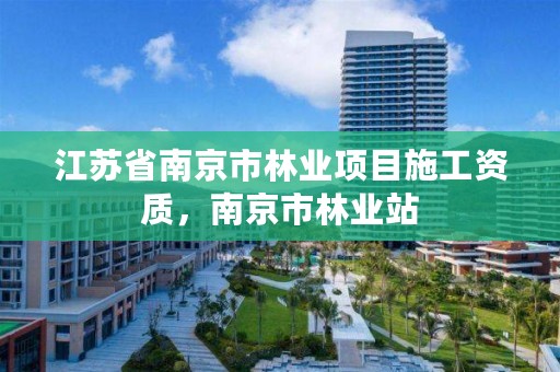 江苏省南京市林业项目施工资质,南京市林业站