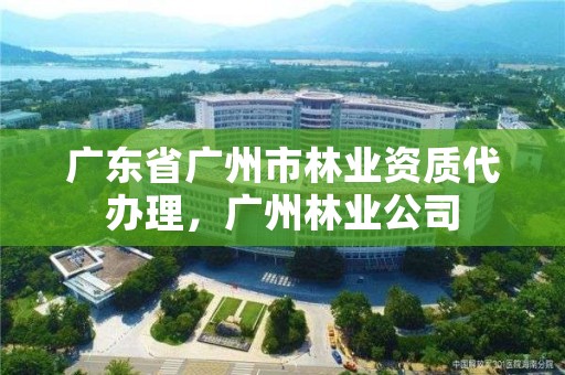 广东省广州市林业资质代办理，广州林业公司