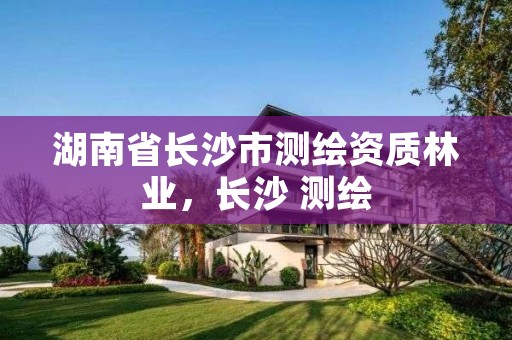 湖南省长沙市测绘资质林业，长沙 测绘