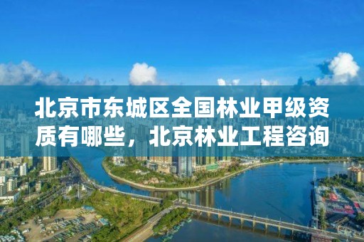 北京市东城区全国林业甲级资质有哪些，北京林业工程咨询有限公司