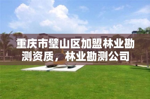 重庆市璧山区加盟林业勘测资质,林业勘测公司