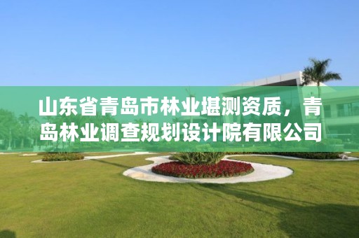 山东省青岛市林业堪测资质,青岛林业调查规划设计院有限公司