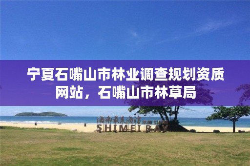 宁夏石嘴山市林业调查规划资质网站,石嘴山市林草局