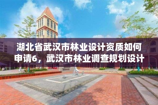 湖北省武汉市林业设计资质如何申请6，武汉市林业调查规划设计院有限公司