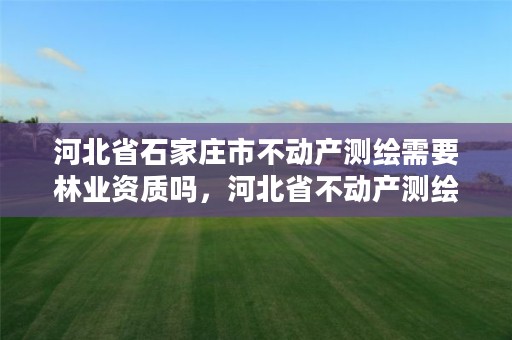 河北省石家庄市不动产测绘需要林业资质吗,河北省不动产测绘收费标准