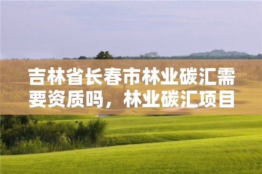 吉林省长春市林业碳汇需要资质吗,林业碳汇项目是什么意思