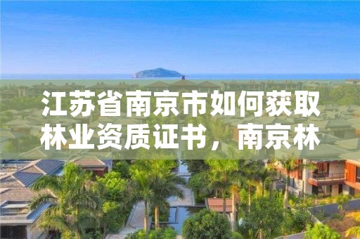 江苏省南京市如何获取林业资质证书，南京林业局检测中心号码