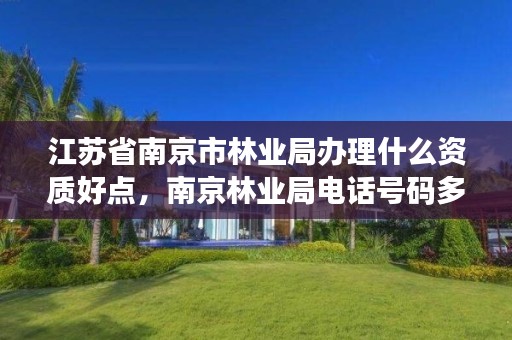 江苏省南京市林业局办理什么资质好点，南京林业局电话号码多少
