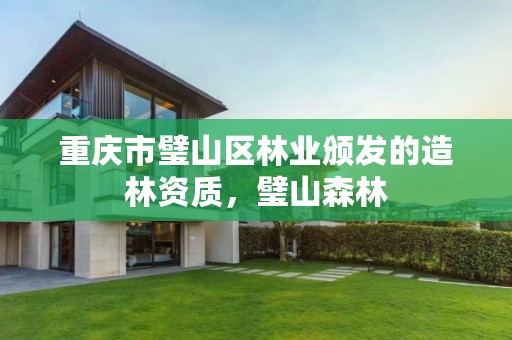 重庆市璧山区林业颁发的造林资质,璧山森林