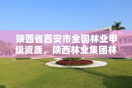 陕西省西安市全国林业甲级资质,陕西林业集团林业服务有限公司