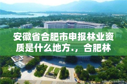 安徽省合肥市申报林业资质是什么地方.,合肥林业局举报电话是多少