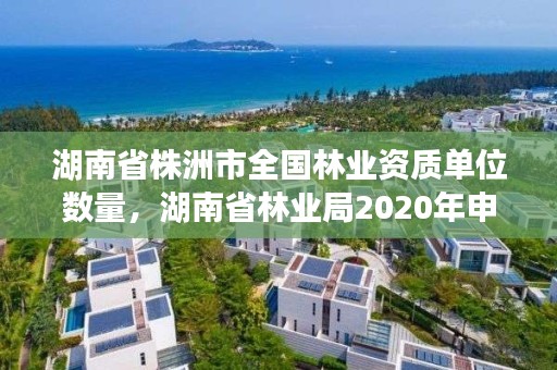 湖南省株洲市全国林业资质单位数量,湖南省林业局2020年申报省级林业龙头企业的通知