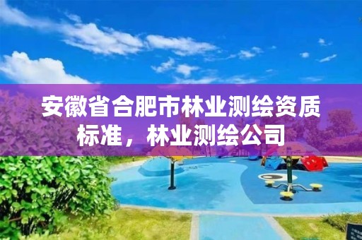 安徽省合肥市林业测绘资质标准,林业测绘公司