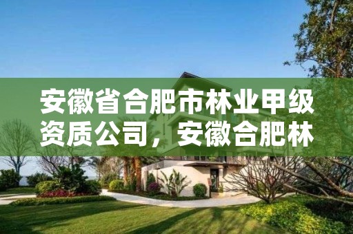 安徽省合肥市林业甲级资质公司,安徽合肥林业学校简介