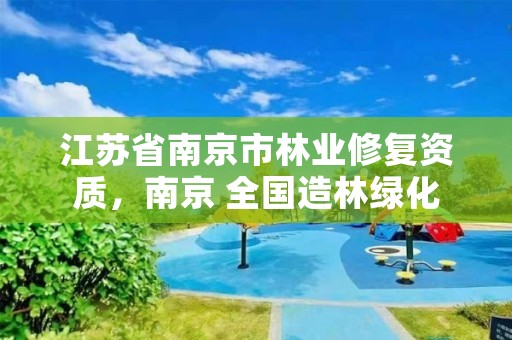 江苏省南京市林业修复资质，南京 全国造林绿化