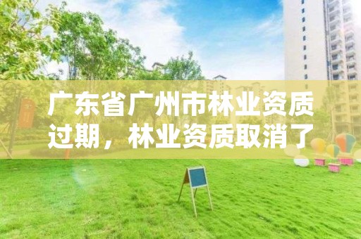 广东省广州市林业资质过期，林业资质取消了吗