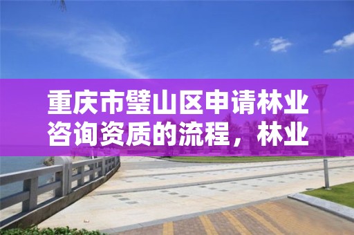 重庆市璧山区申请林业咨询资质的流程,林业资质 重庆